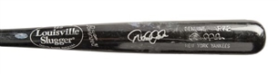 2001 Derek Jeter  Game Used and Signed  Louisville Slugger P72  Bat (PSA/DNA GU 9)